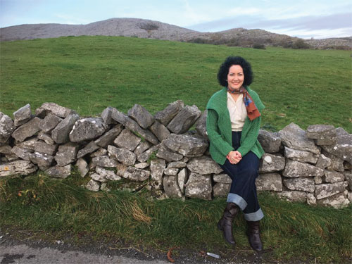 tara-ogrady on stone-wall